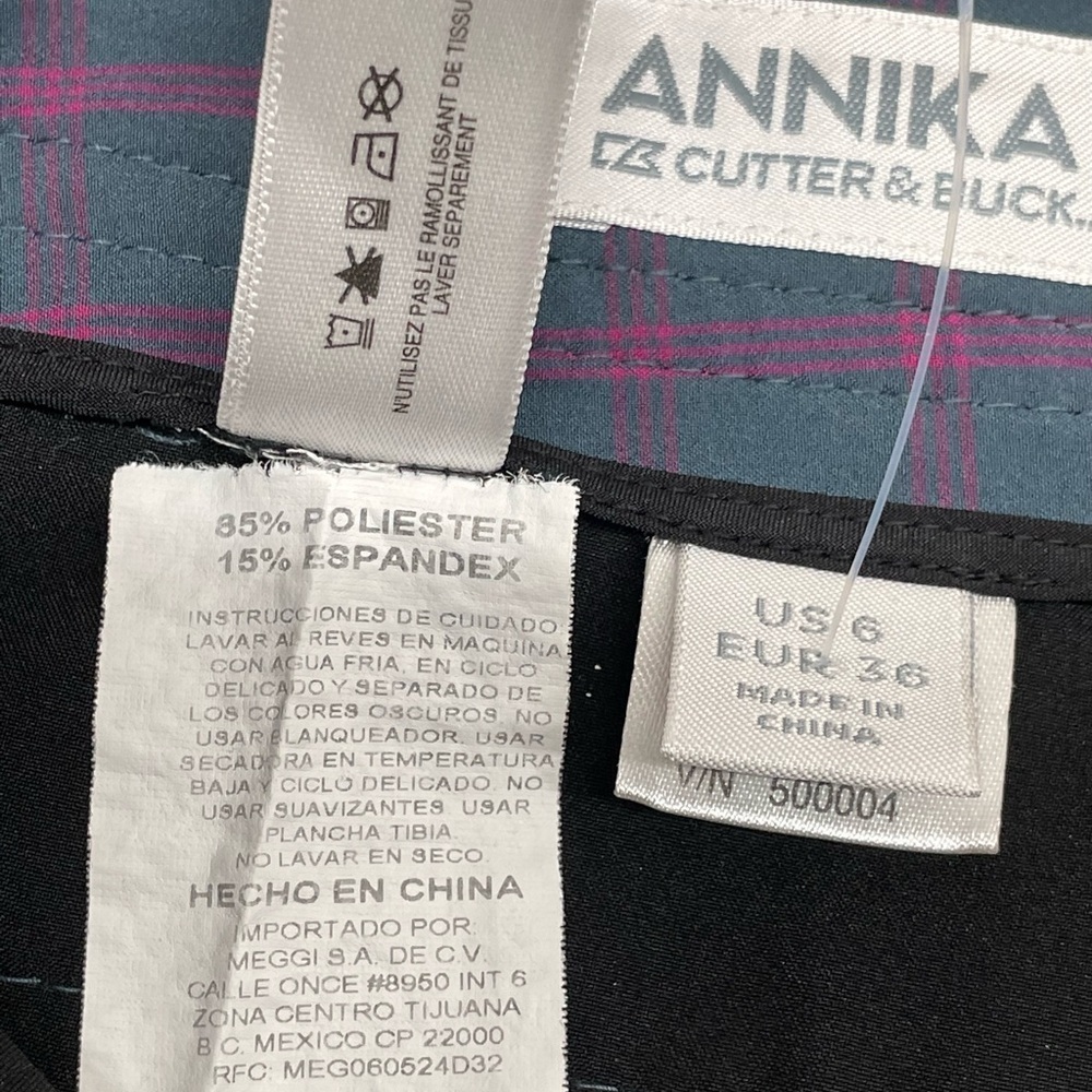 ANNIKA Cutter & Bucks Women's Plaid Shorts Size 6 Bermuda resort wear - Picture 2 of 10